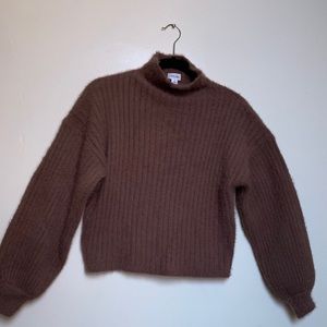Cozy Rubber chocolate Brown Sweater Size Medium